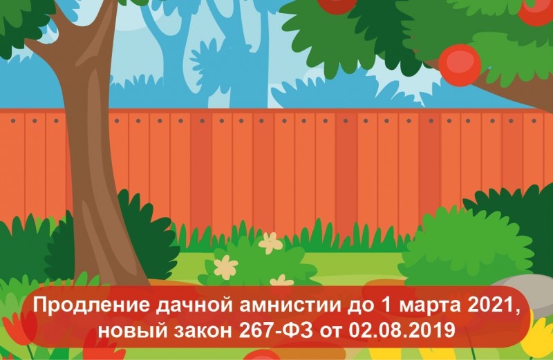 продление дачной амнистии до 1 марта 2021