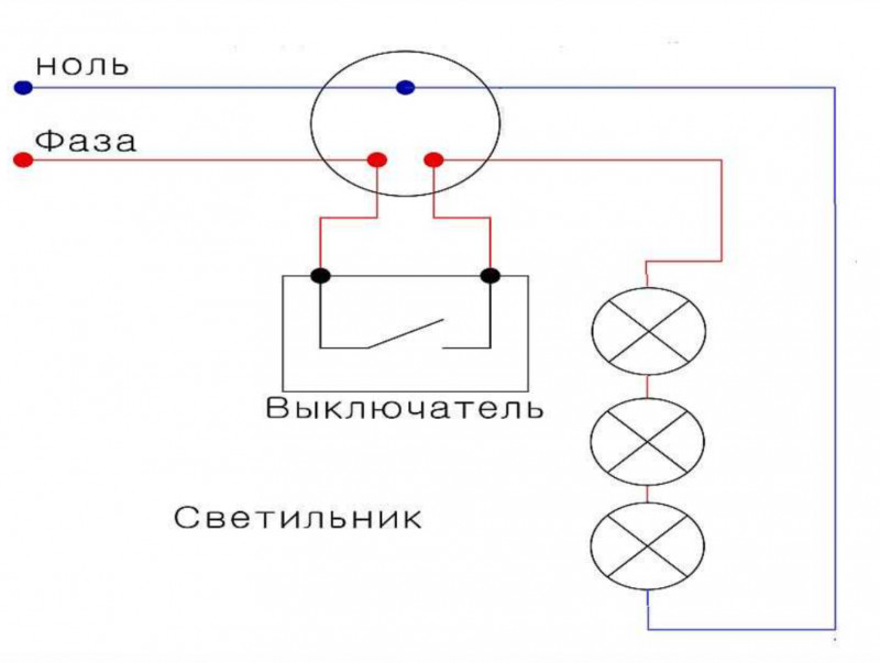 последовательное подключение - схема