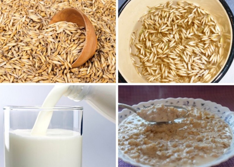Овсяная каша из цельных зерен